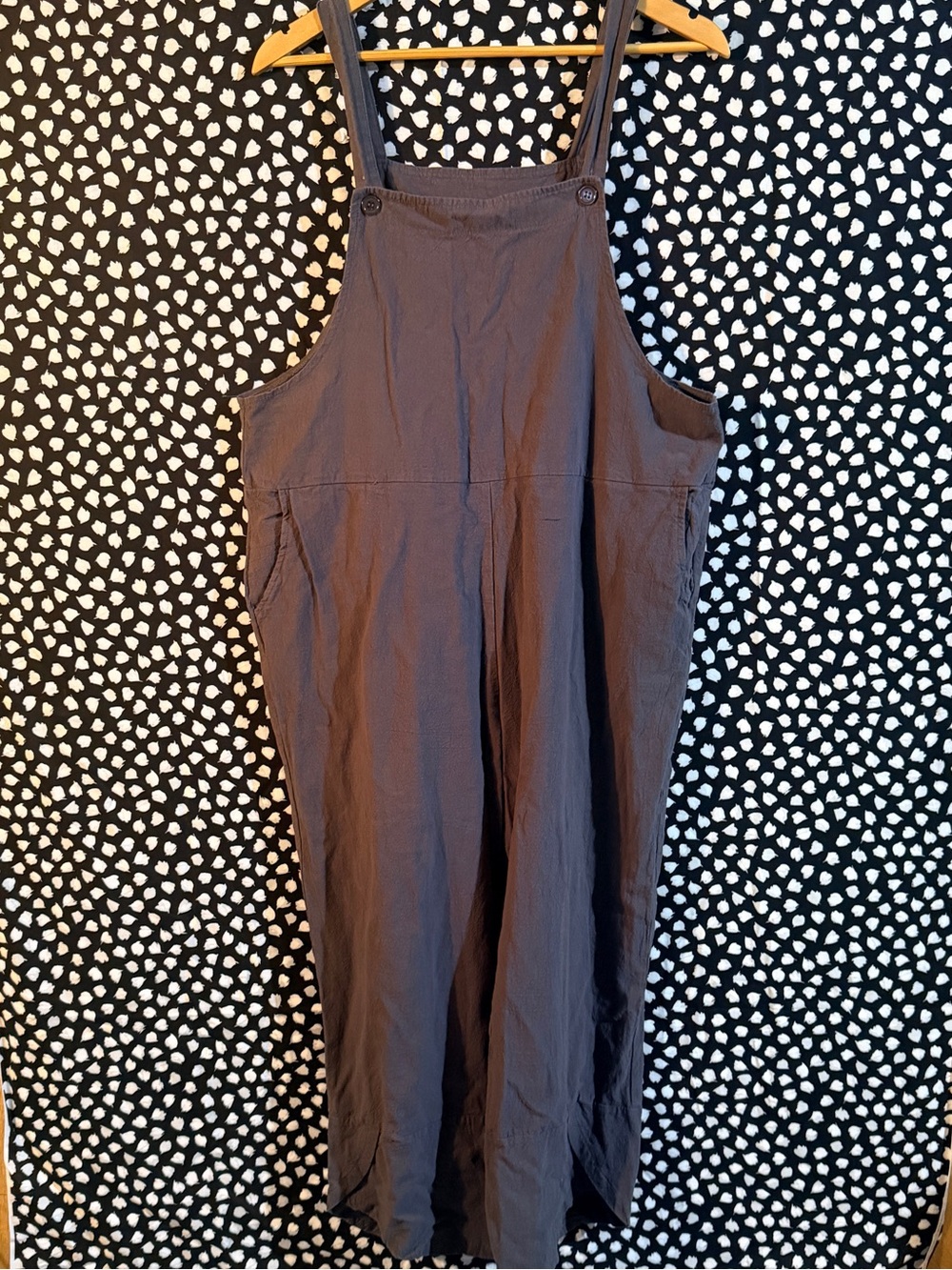 Dark Gray Casual Overalls